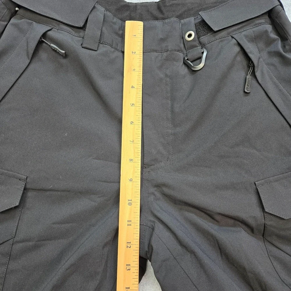 Free Soldier Snow Pants Mens Small Black Insulated Lined Ski Cargo Pockets